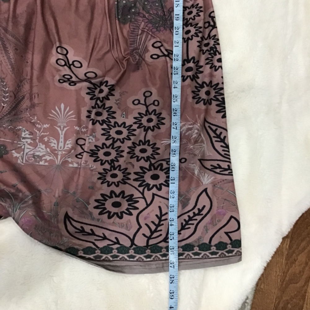 Pink Daisy Women’s Size 1X Plus (14/16) V Neck 3/4 Ruffle Sleeve Dress Fairy - Picture 11 of 12